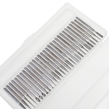 

30Pcs Diamond Burr Glass Drill Bits For Engraving Rotary Tool Set 3mm Shanks