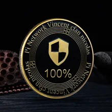 20190314 100% Virtual currency bitcoin Commemorative coins Pi Network Vincent cfan nicolas Collection metal craft
