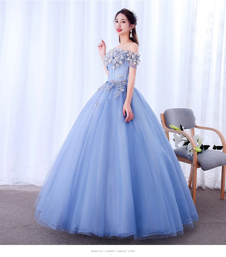 Quinceanera Dresses Gryffon Classic Party Prom Ball Gown Off The Shoulder Sweet Floral Print Vestidos Plus Size