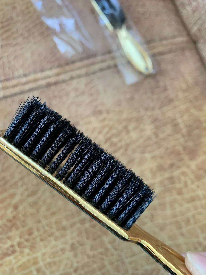 Пластиковая ручка щетка для бороды мягкая шерсть нейлоновая щетка портативная Чистящая Щетка для бритья