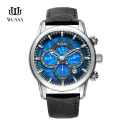 WUSSA многофункциональные Модные кварцевые часы для мужчин
