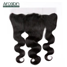 Бразильские объемные волнистые волосы 13*4, фронтальная кружевная застежка с детскими волосами, человеческие волосы, не Реми, кружевная застежка, волосы Aircabin