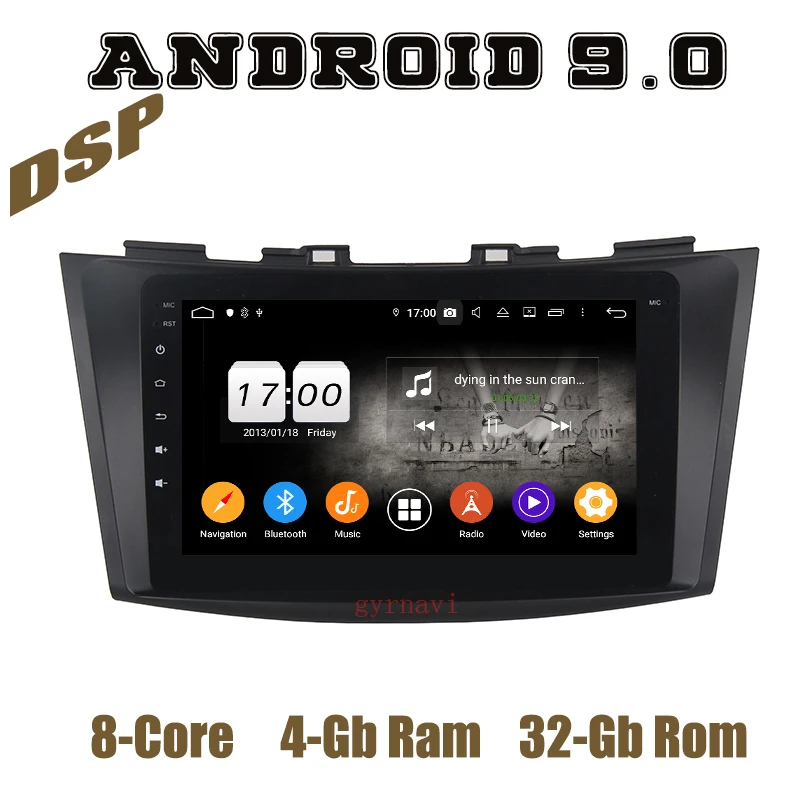PX6 Android 9 0 автомобильный GPS-радиоплеер для Suzuki Swift 2011 2012 2013 2014 2015 2016 с DSP wifi usb 4 + 64 Гб