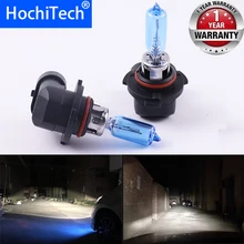 Автомобильные фары супер яркие галогенные лампы 1 шт. 9005 HB3 12V 6000K прозрачные Противотуманные фары 3000лм 100 Вт 55 Вт ксеноновые Темно-синие дальнего света