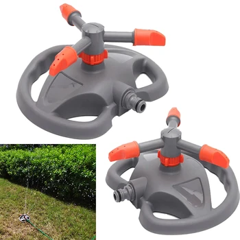 

Garden Farm Lawn Watering Irrigation Sprinkler System 3 Arm Rotary 360 Degree