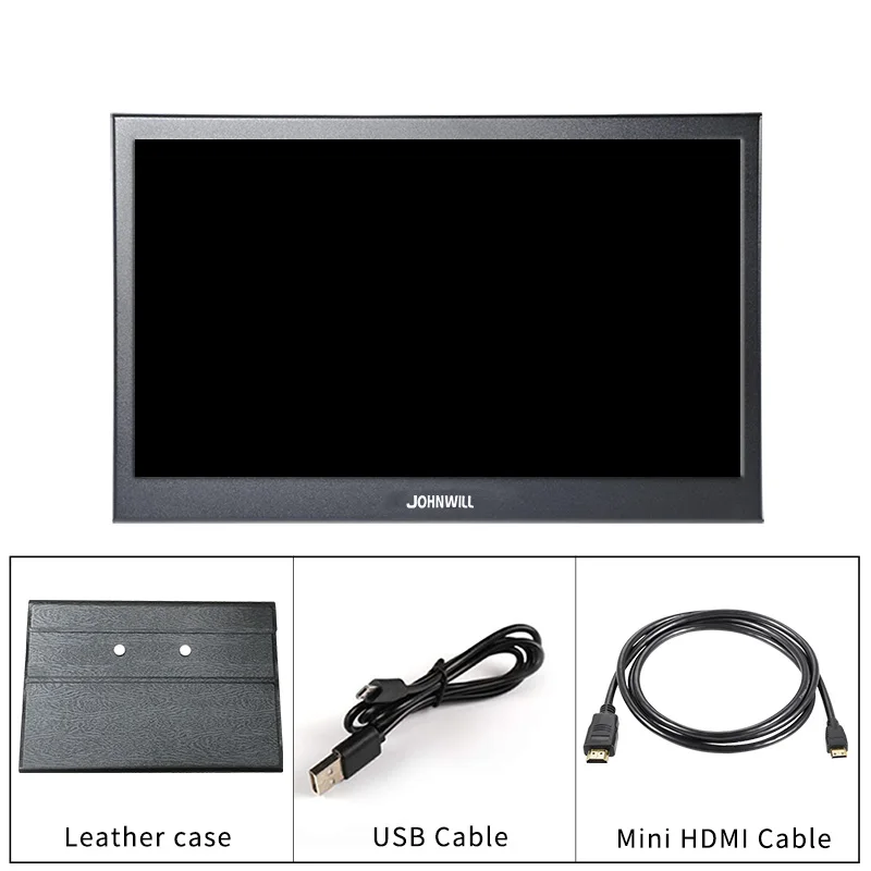 11,6 дюймов 1080P портативный ЖК игровой монитор ПК HDMI TVPS3 PS4 Xbo x360 ips ЖК светодиодный кожаный чехол дисплей монитор для Raspberry Pi - Цвет: With Leather case