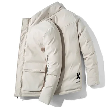 

Waterproof Pockets Parkas Jacket Men Fashion Outwear Windproof Warm Parka Coat Men 6XL Men Winter New Casual Thick Cotton