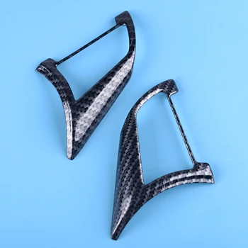 

beler ABS 2pcs Carbon Fiber Style Car Steering Wheel Button Cover Trim Decoration fit for Nissan Teana Altima 2019 Personalize