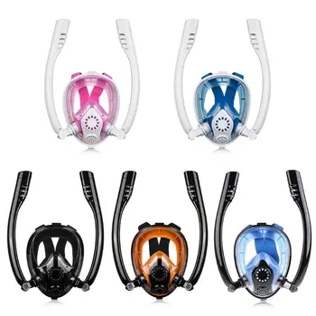 

Diving Mask Anti Fog Dry Full Face Snorkel Scuba Swimming Underwater Snorkeling Masks For Women Men Adult Kids Q84A