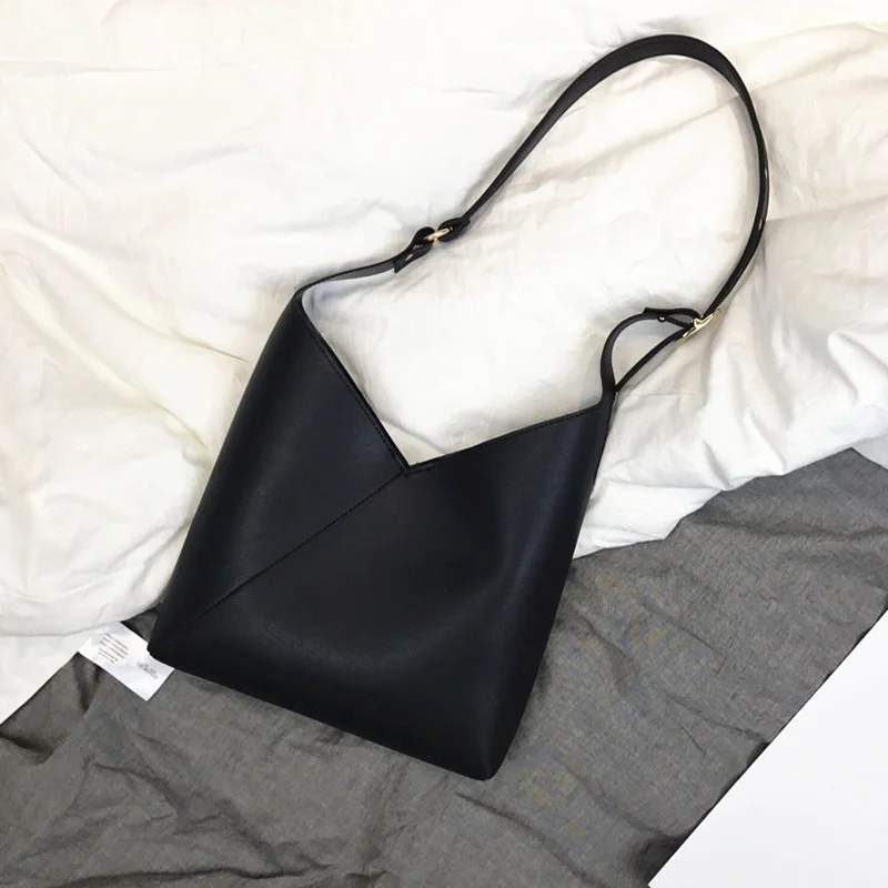 

Fashion High Capacity Bucket Bags For Women Luxury PU Leather Handbags Casual Solid Women Shoulder Messenger Bag Female Tote Bag