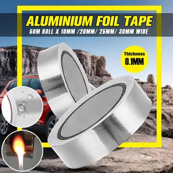 

Magic Tape Adhesive Aluminum Foil Tape 164ft 10/20/25/30 Mm Adhesive Sealing Tape Heat-Resistant Duct Repairs 1-Roll