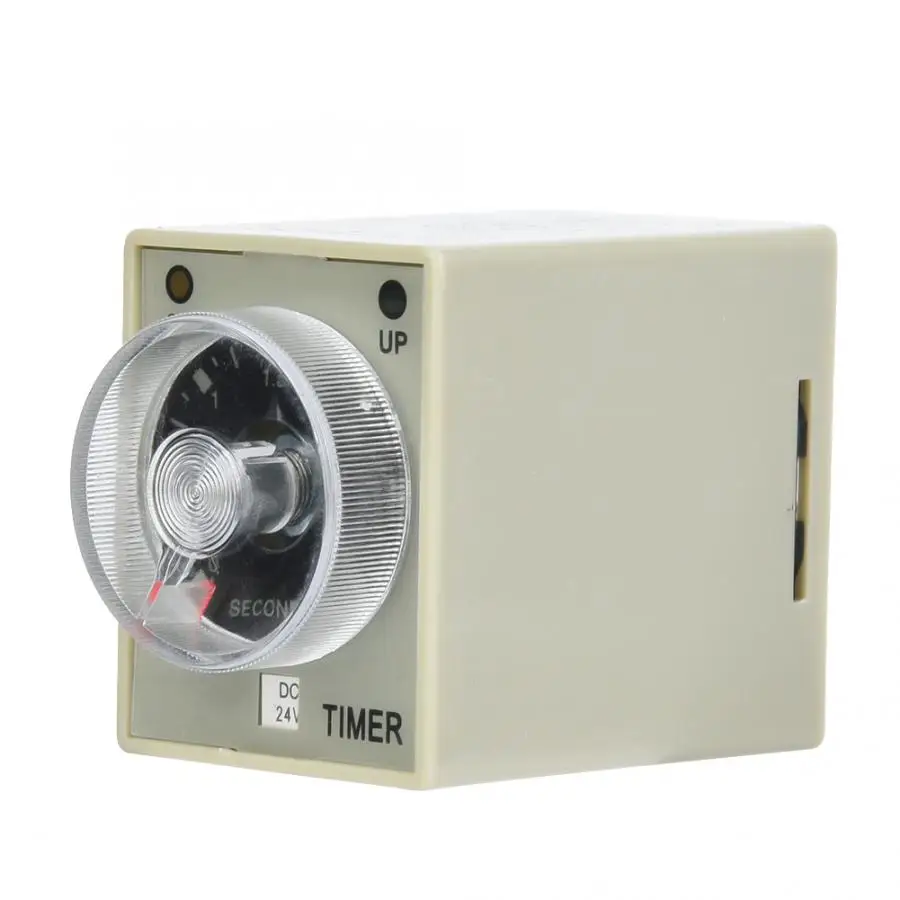 DC24V AC110V AC220V Timing Relay AH3-3 Timer Electronic Adjustable Release Delay Time 8 Pins 3S relay with sock | Обустройство дома