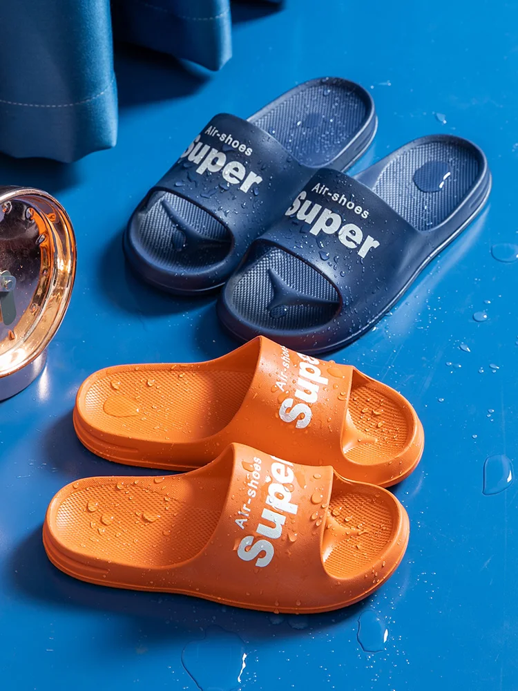 Old Man Antiskid Slippers Summer The Shower Soft Bottom Indoor Floor Home Men Bathroom Slippers Flat with ?in The Summer of 2020