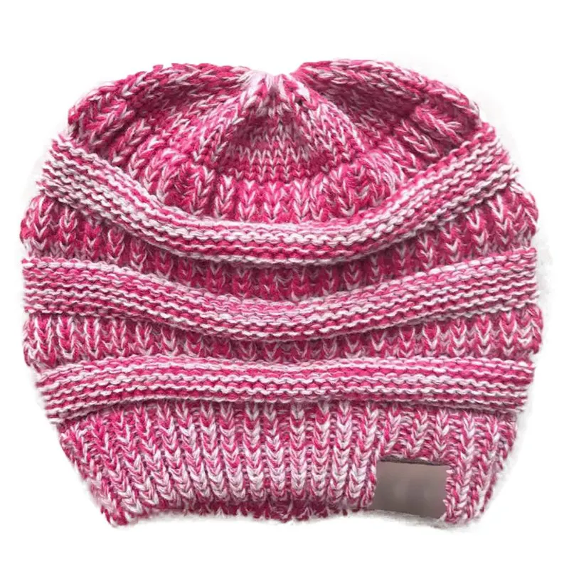 WZCX Одноцветный, в полосочку Вязание Для женщин хвощ Кепки Утепленная одежда Повседневное наружная осень-зима шапка для взрослых шапка бини - Цвет: 10