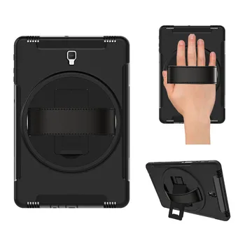 

For Samsung Galaxy Tab S4 10.5'' T830 T835 Tablet Case PC+Silicone Shockproof Protective Tablet Shell with Bracket & Hand Strap