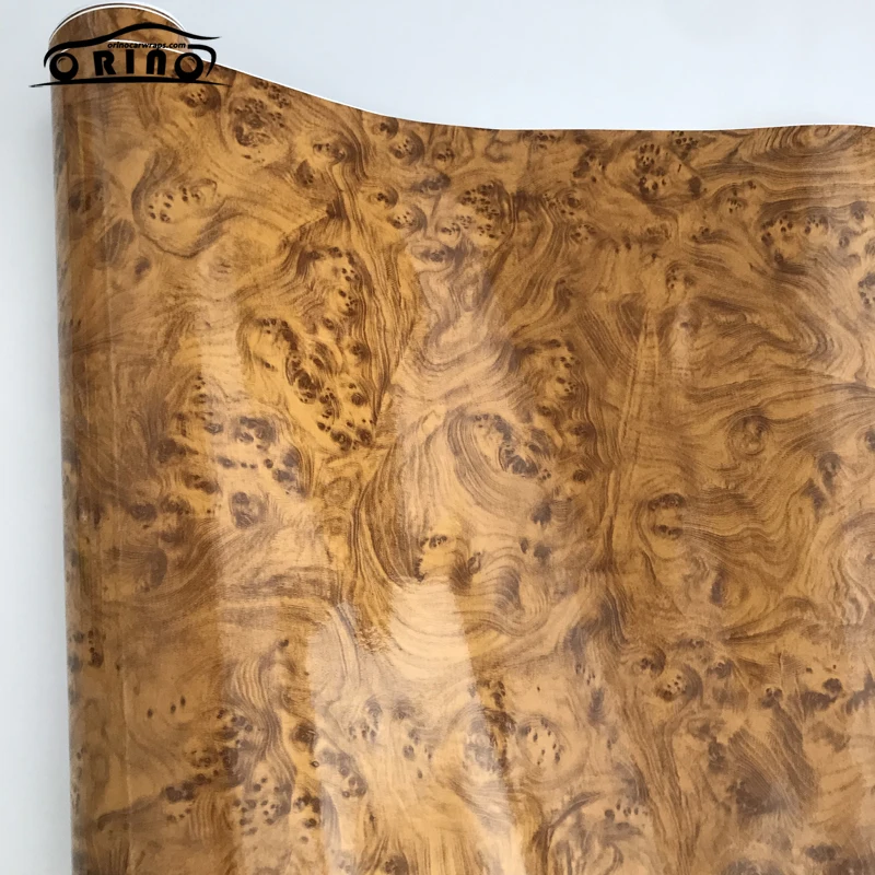 Gloss Wood Grain Vinyl Wrap Sticker-1