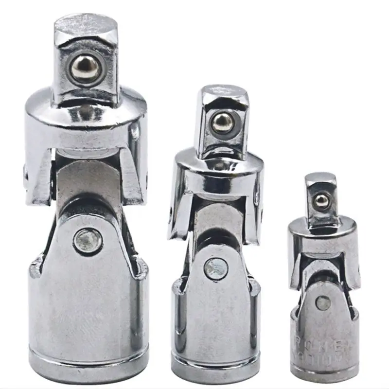 

360 Degree Swivel Impact Adapter Universal Joint Socket 1/4 3/8 1/2 3Pcs Set New Whosale & Dropship