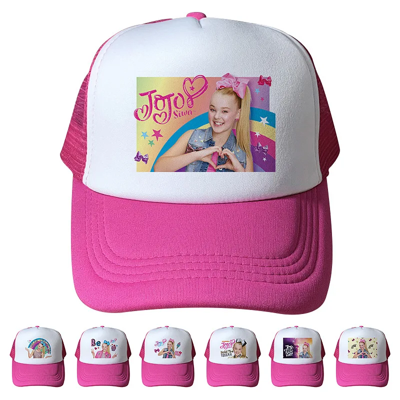 Кепка JOJO Siwa детская мультяшная бейсболка в стиле хип-хоп летняя кепка от солнца