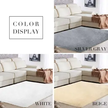 

Multicolored 160x230cm Home Area Rug Fluffy Rugs Warm Anti-Skid Mat Bedroom Carpet Floor Shaggy Dining Room Decoration Sofa