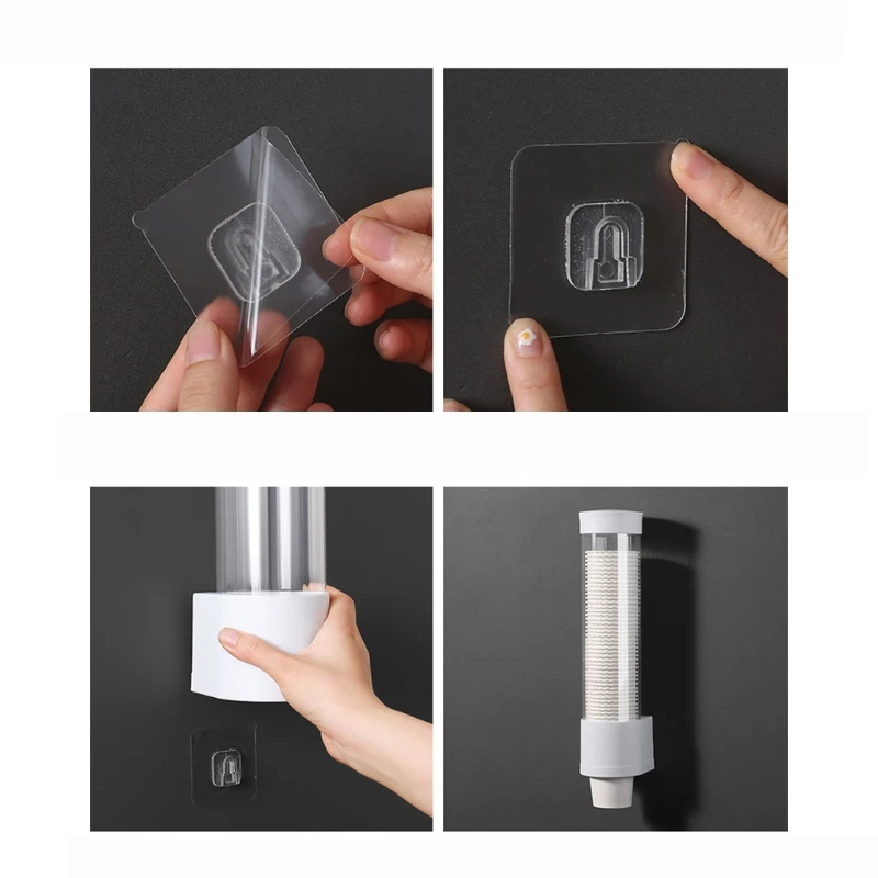 Dispenser Automatically Drop Cup Remover Disposable Cup Plastic Paper Dust Storage Rack