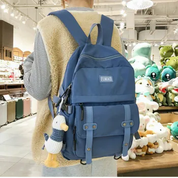 

Nylon Korean Harajuku College Student Backpacks Girl Large Capacity Backpack Fashion Multifunctional School Bag Mochila Escolar