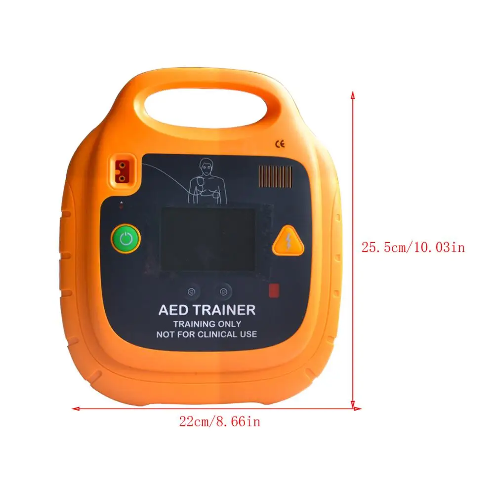 Automatic External Manikin AED Trainer Chargeable AED Simulator For First Aid AED/CPR Training Practicing With 10 Scenarios