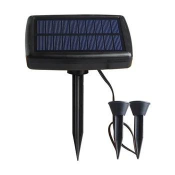 

Solar Powered Spotlight 2pcs Warm White Lights Solar Panel Outdoor Lighting Landscape Yard Garden Tree Separately Lamp