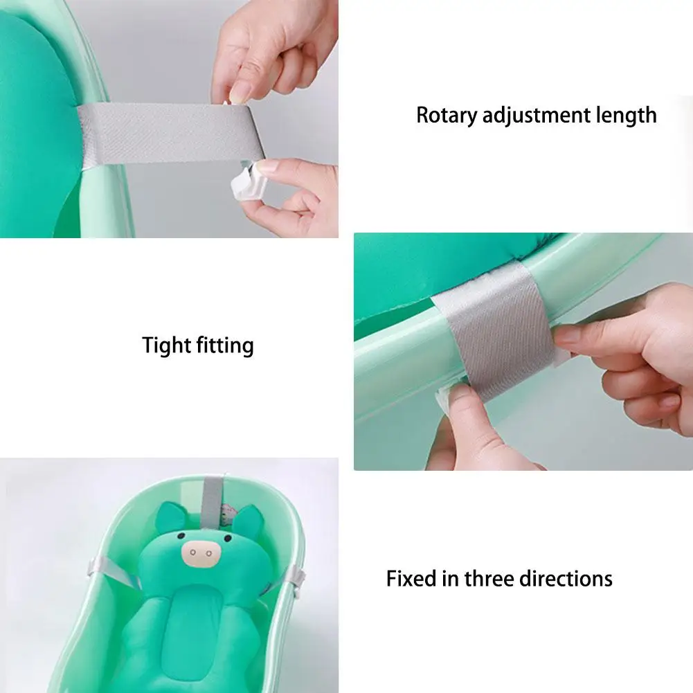 Высококачественный Коврик для ванны, мягкая детская Нескользящая Удобная Т-образная подушка, сиденье для купания, складные подушки