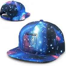 Мужские Пежо автомобильные шляпы с плоскими полями регулируемые синие шляпы звездного неба