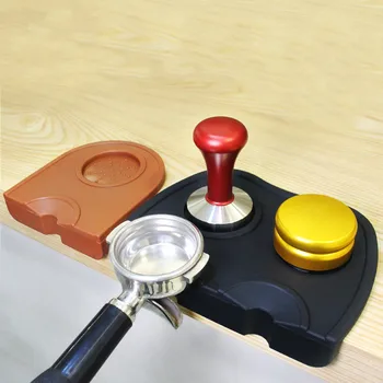 

Espresso Coffee Tamper Mat Rubber Irregular Holder Pressed Powder Anti-slip Safe Corner Pad Coffee WY71804