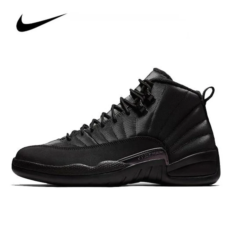 Оригинальный Для женщин кроссовки Nike Air Jordan 12 утепленные Мужская Спортивная