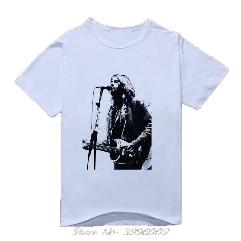 Мужская футболка Nirvana Kurt Cobain, Harajuku Song, лирика, принт в рамке, рок-звук, футболка, мужская летняя футболка большого размера