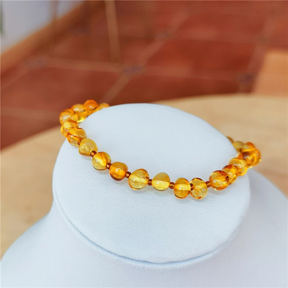 Baltic Amber Baby Teething Ankle Bracelet - Cognac & Cherry Chakra Mixed |  Shop Today. Get it Tomorrow! | takealot.com