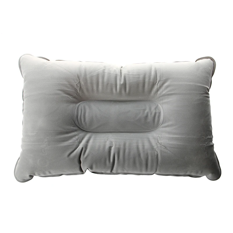 

Inflatable pillow--Double Face + inflatable pillow cushion Mat for Camping Picnic grey 40 * 25cm
