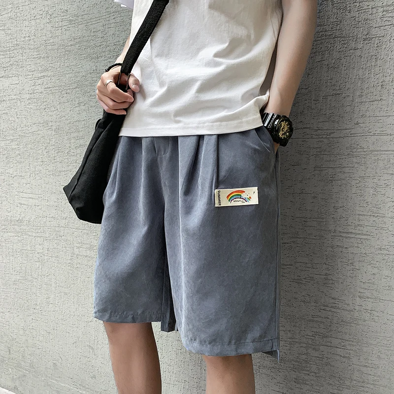 

men summer shorts sweatpants with pockets 2020 designer shorts men casual streetwear for men clothes plus size knee cotton pants