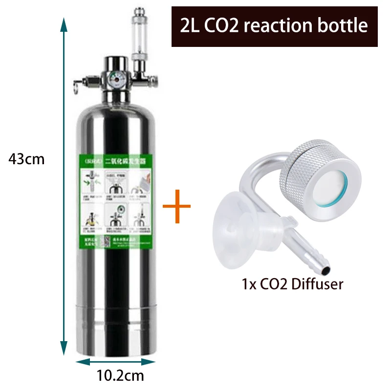 Sistema de inyección de CO2 para Acuario Sistema de CO2 para pecera Cosiki Juego de Sistema de CO2 para Acuario Juego de CO2 para pecera Kit de Sistema de CO2 para Bricolaje Acuario 