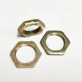 

30pcs M13 M14 hex ultra-thin self-locking nuts hexagon flat fine teeth lock nut color zinc GB808