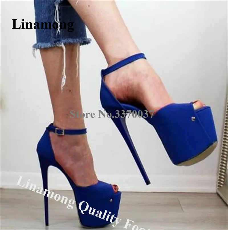 sexy blue high heels