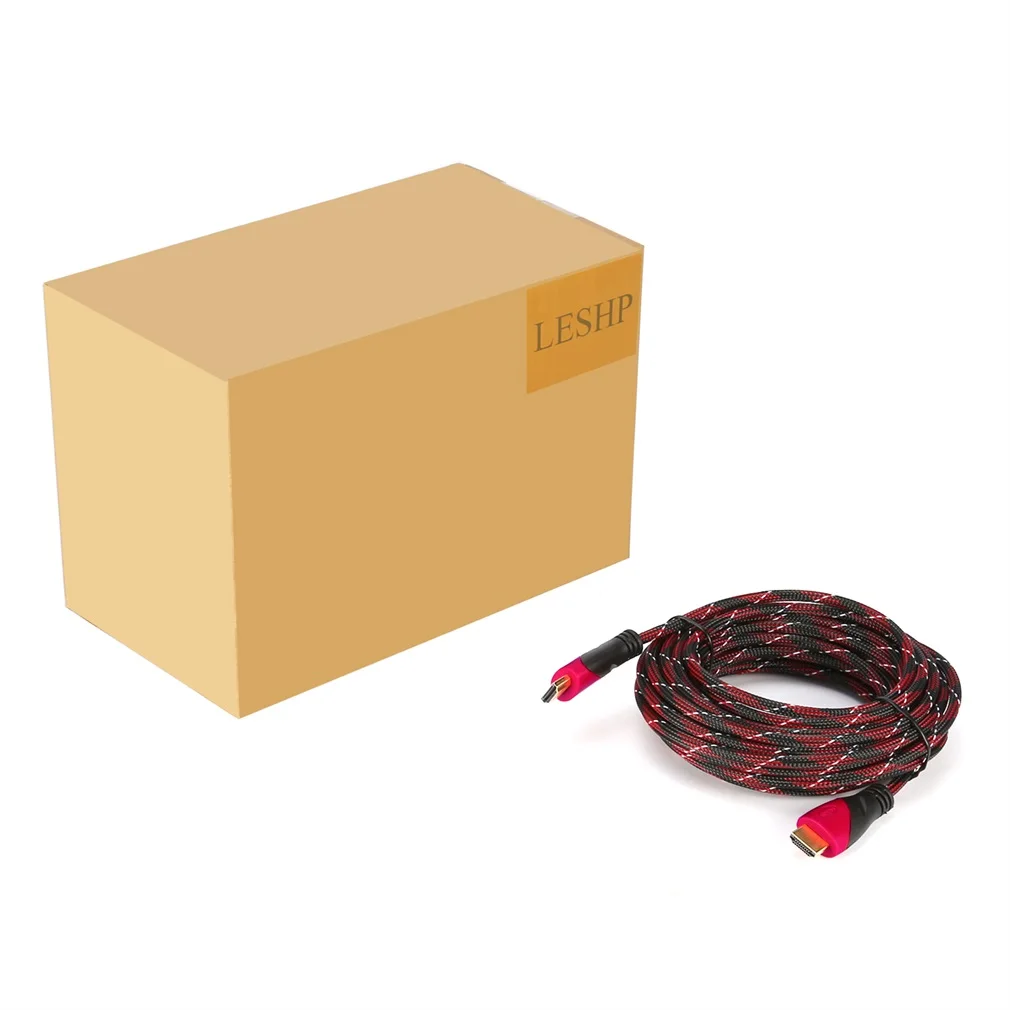 LESHP высокое Скорость 3 метра/10ft синий+ черный HDMI 4K x 2K Высокое разрешение кабель 5 шт. поддерживает 3D и реверсивным звуковым каналом