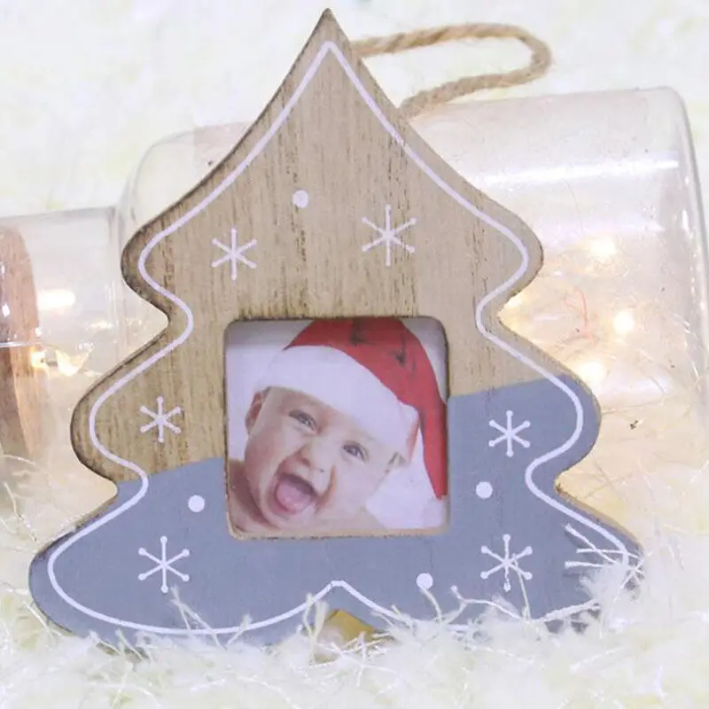 Креативная популярная Рождественская фоторамка сделай сам с кулоном со звездами