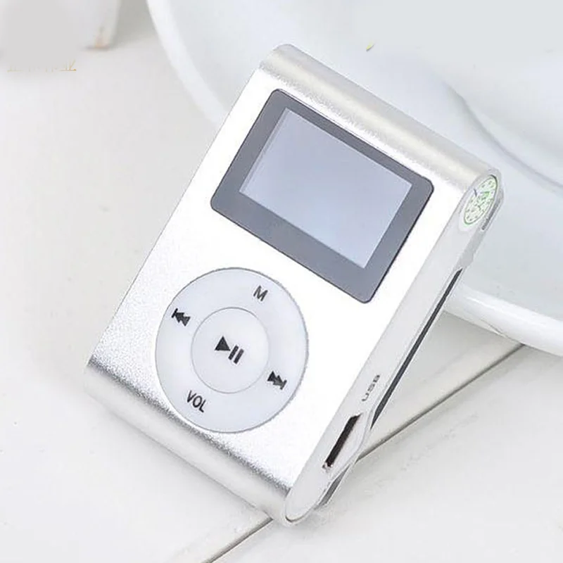 Мини USB металлический зажим MP3 плеер ЖК-экран Поддержка 32 ГБ Micro SD TF слот для карт цифровой mp3 музыкальный плеер