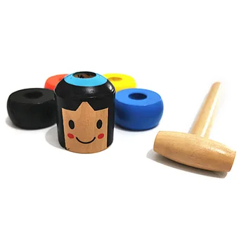 

1set Daruma Unbreakable Wooden Man Magic Toy Magic Tricks Close Up Stage Magic Props Comedy Mentalism Fun Toy Accessory