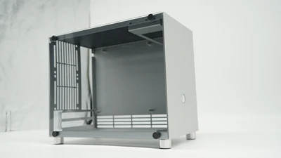 Серебристый K77/i5 i9/2060 2080Ti полностью алюминиевый ITX A4 небольшой корпус игровой компьютер хост - Цвет: Серебристый