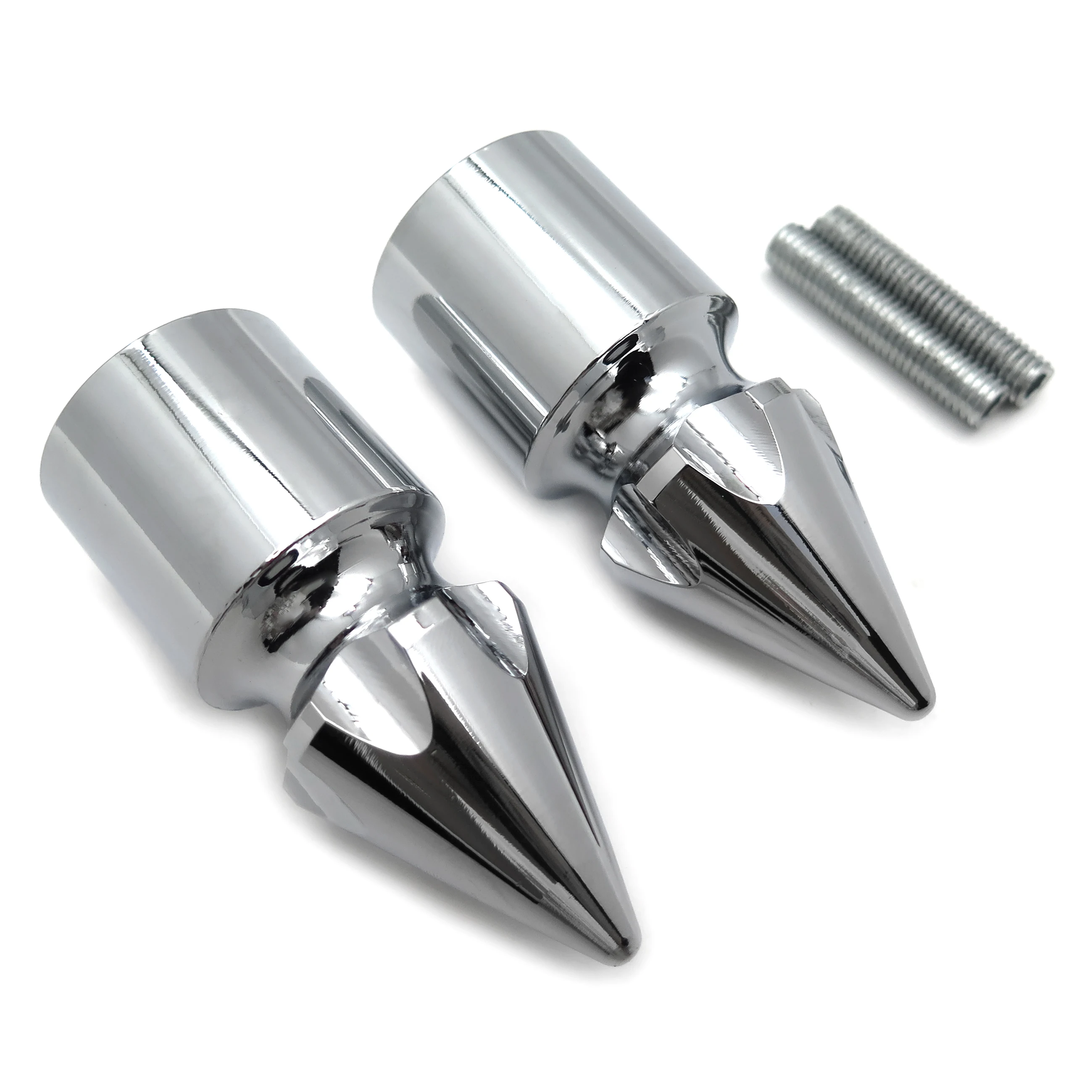 Aftermarket аксессуары для мотоциклов Ultimate хром Спайк бар концы для Kawasaki 250 500 600 Zx7 Zx9 Zx10 Z1000