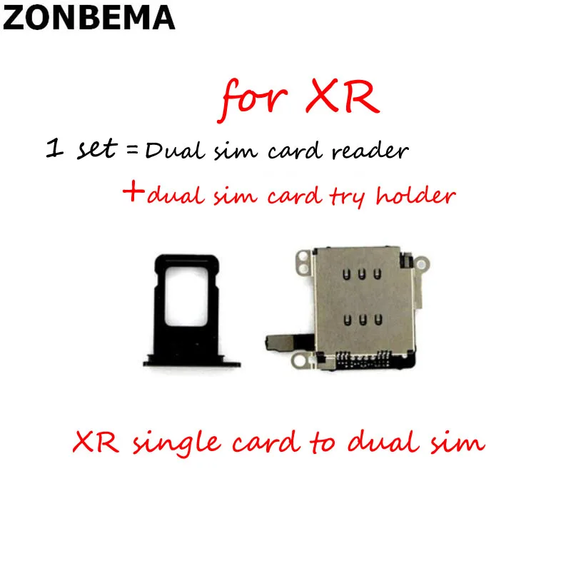 ZONBEMA 1 комплект запасной оригинальный для iPhone 11 XR устройство чтения двух SIM карт