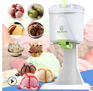 

220V 20W Home Desktop Automatic Hard Cone Ice Cream Machine 1L Large Capacity DIY Fruit Ice Cream Machine 1pc