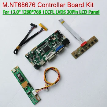 

Fit B131EW01 QD13WL01 QD13WL02 LVDS 30Pins 1280*768 1CCFL VGA HDMI DVI 13.0" keyboard M.NT68676 LCD screen controller board kit