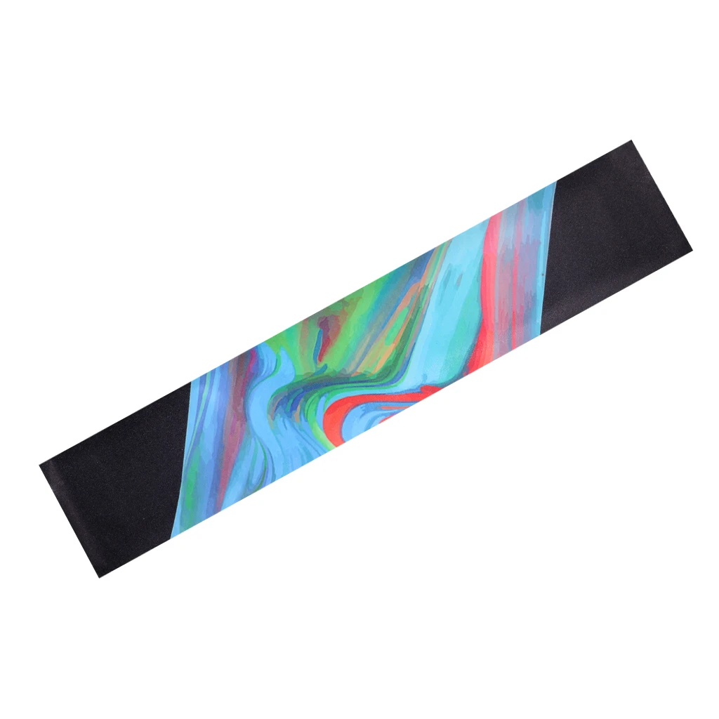 I Лонгборд скейтборд Песочная бумага Griptape Нескользящая длинная доска Защитная Наклейка Песочная бумага на открытом воздухе - Цвет: I