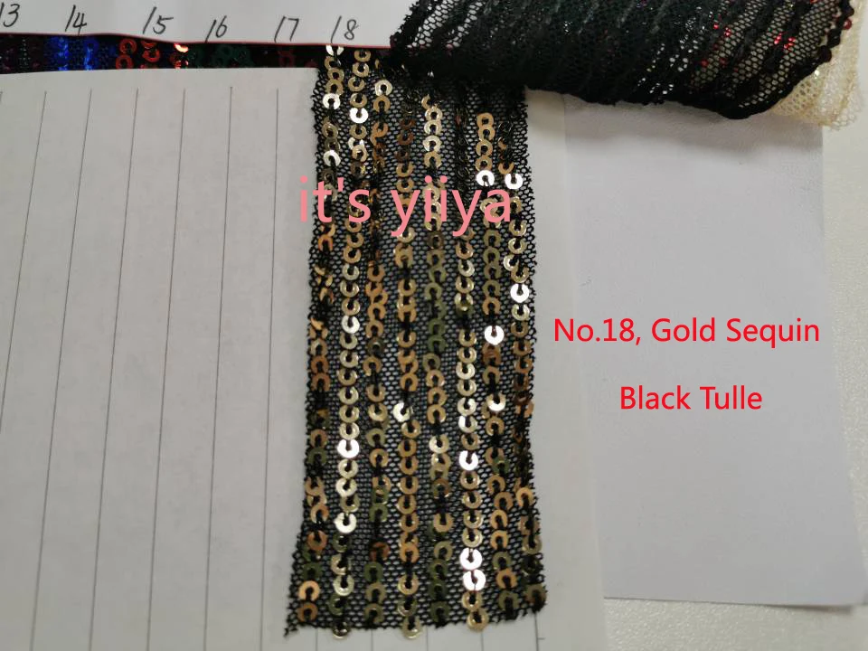 18号金色亮片黑色网纱副本