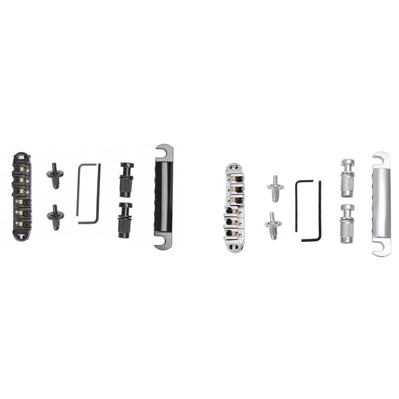 

6 String Ball LP Electric Guitar Bridge Pull String Board Bridge Bridge Roller Musical Instrument Accessories